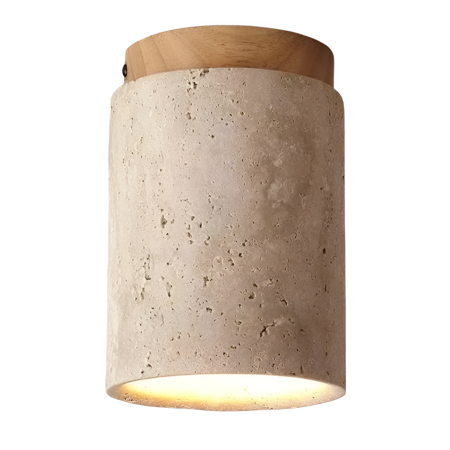 Elegant Travertine | Ceiling Spotlight Light with Unique Stone Texture | Minimalist Design for Living Room Ambiance 9