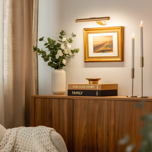 Elegant Wall Light | Cordless Adjustable LED Lamp with 3 Colors | Perfect for Art Display and Ambiance 0
