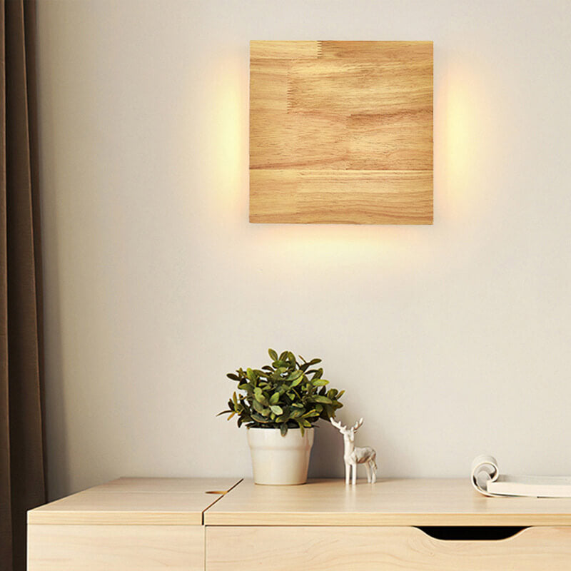 Elegant Wooden Wall Light | LED Wall Lamp with Soft Illumination | Minimalist Design for Modern Interiors 3