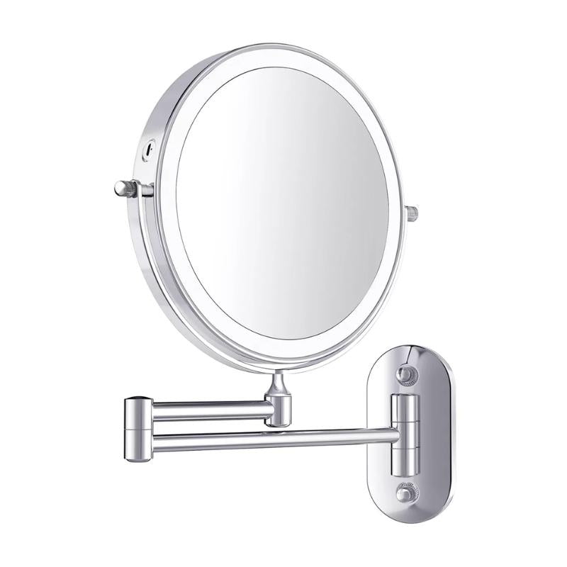 Elegant | Lighted Magnifying Makeup Mirror with 10x Magnification | Rechargeable Design for Flawless Grooming