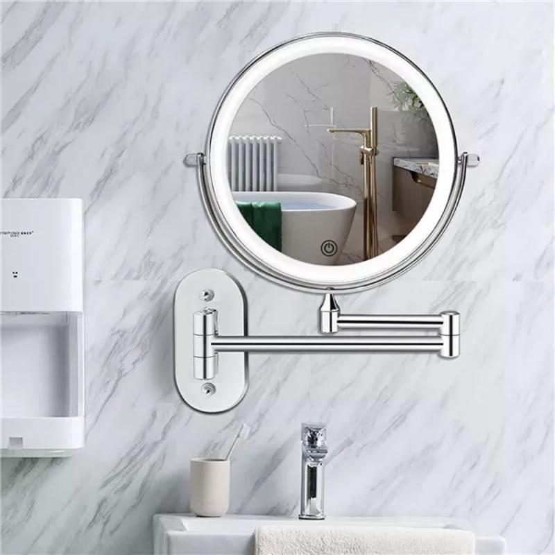 Elegant | Lighted Magnifying Makeup Mirror with 10x Magnification | Rechargeable Design for Flawless Grooming
