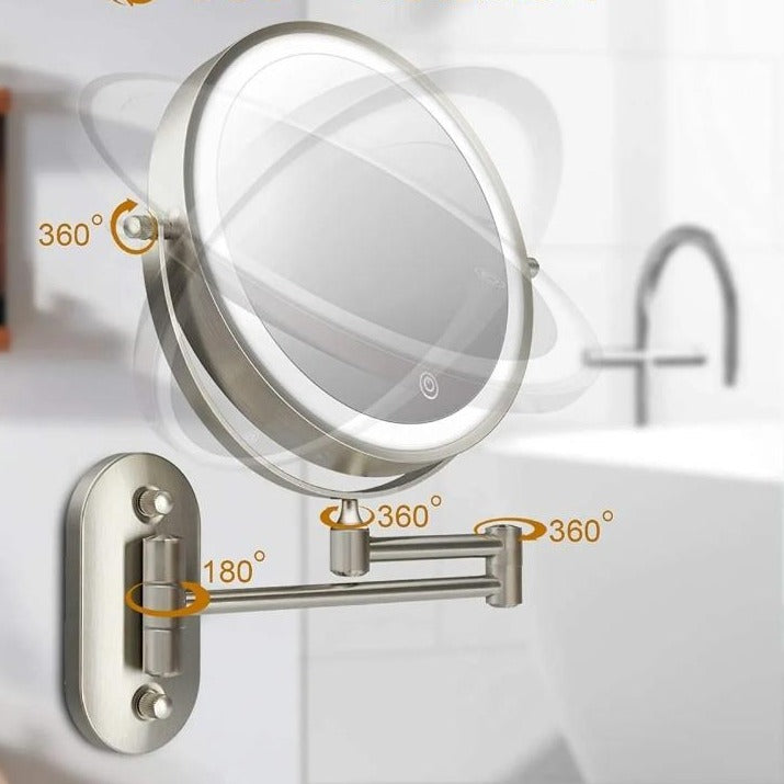 Elegant | Lighted Magnifying Makeup Mirror with 10x Magnification | Rechargeable Design for Flawless Grooming 5