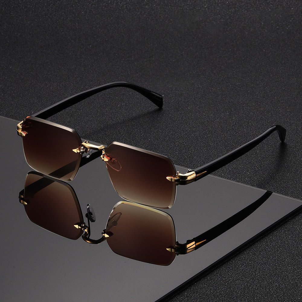 Mens Rimless Glasses, Mens Spectacles – image 8