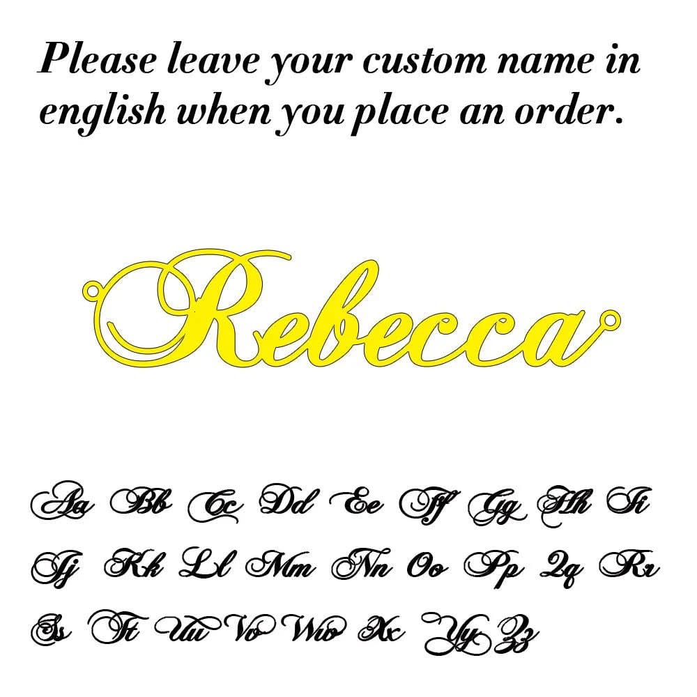 Personalised Name Necklace for Women, Gold Name Necklace – image 16
