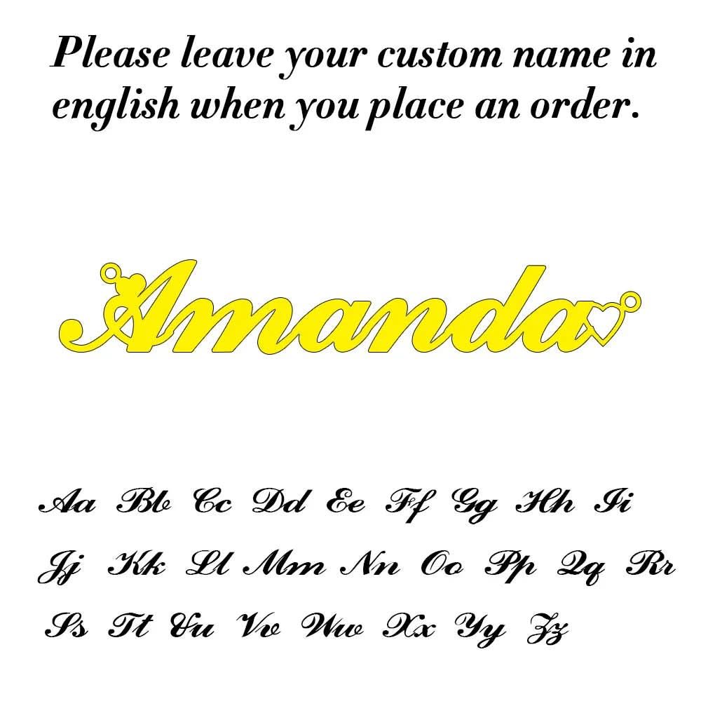 Personalised Name Necklace for Women, Personalised Necklace with Custom Lettering – image 20
