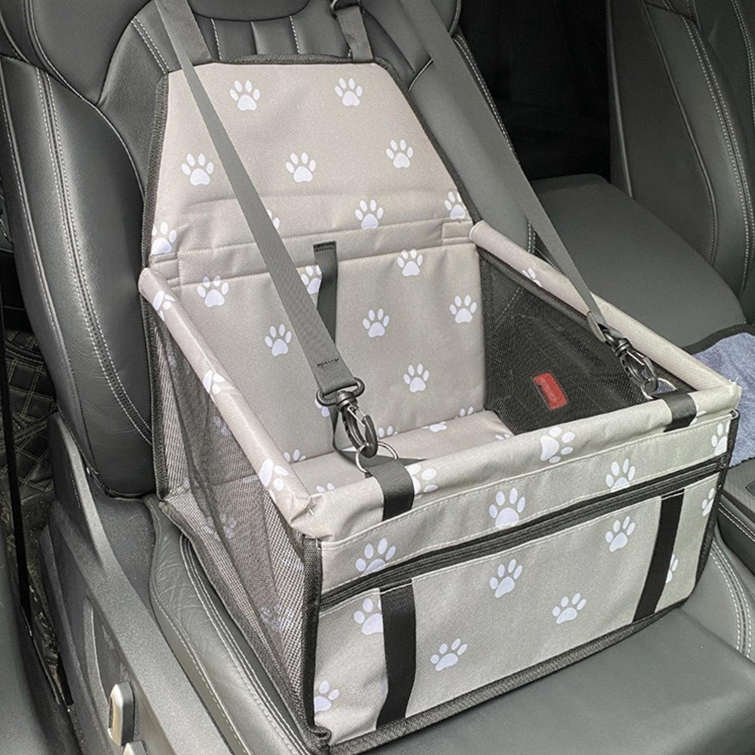 Elevated Dog Car Seat with Waterproof Fabric & Anti-Slip Base | Comfortable Dog Booster Seat for Safe Travel 15