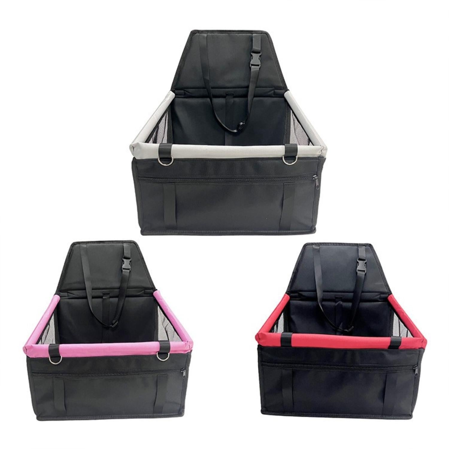 Elevated Dog Car Seat with Waterproof Fabric & Anti-Slip Base | Comfortable Dog Booster Seat for Safe Travel 8