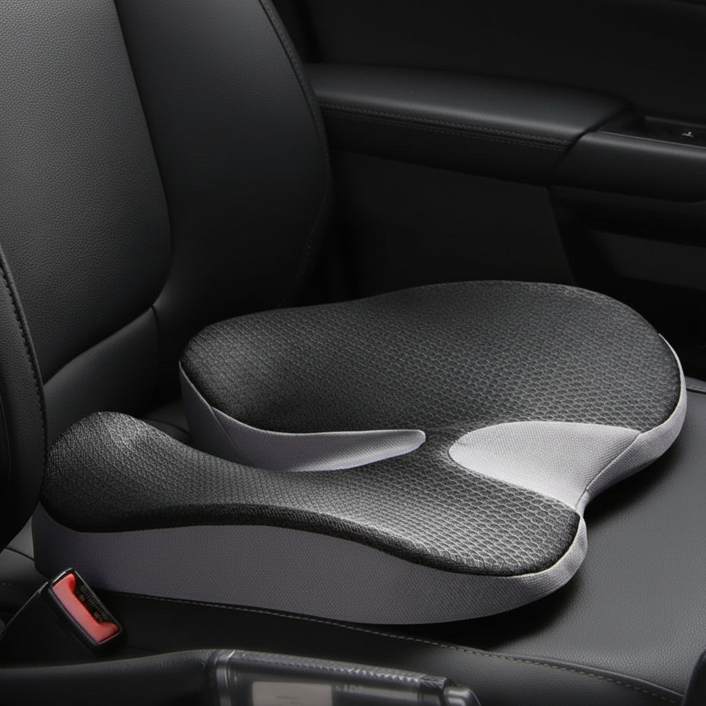 Memory Foam Seat Cushion, Office Chair Cushion for Pressure Relief, Car Seat Cushion for Travel, Seat Pad for Desk Chair