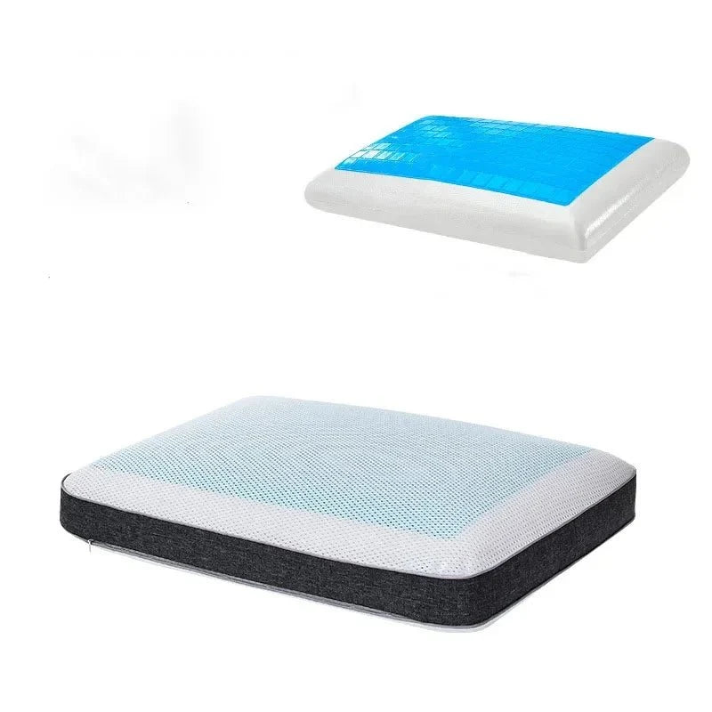 Memory Foam Pillow with Cooling Gel, Bamboo Charcoal Cooling Pillow