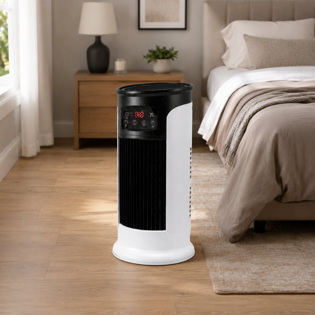 Evaporative Cooler | Portable Air Conditioner Tower with Space-Saving Design | Ideal for Home and Travel 0