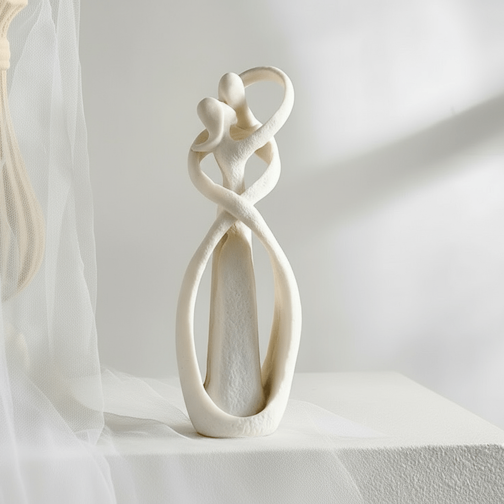 Love Sculpture, Abstract Statue for Living Room Decor, Home Decor Ornament, Anniversary Gift_05
