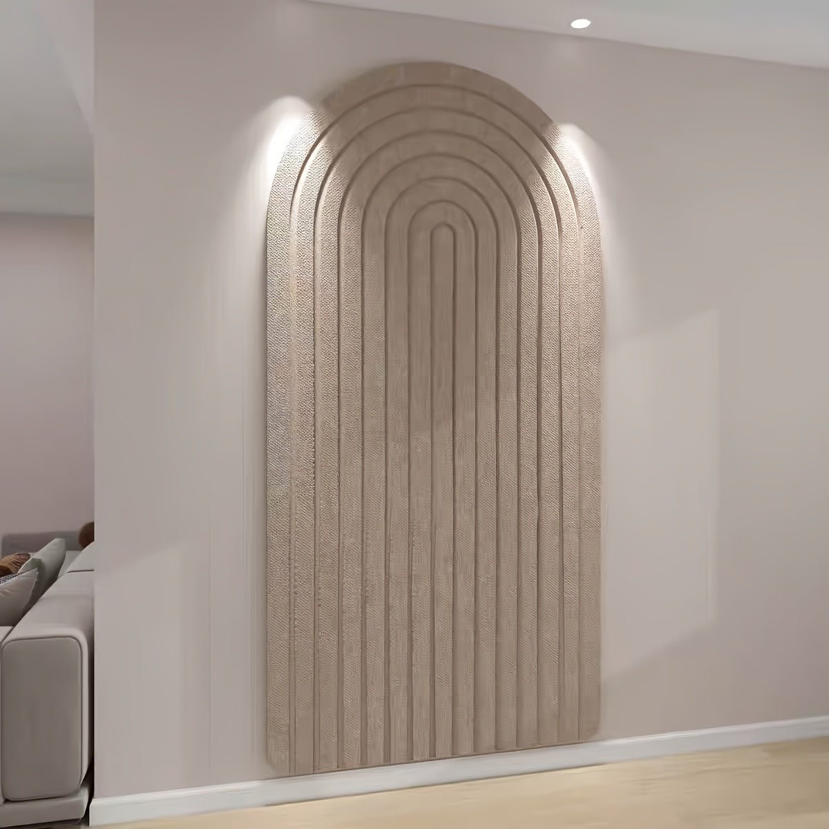Mood Board for Wall, Large Pin Board, Curved Notice Board for Office and Bedroom, Felt Pinboard for Photos and Notes
