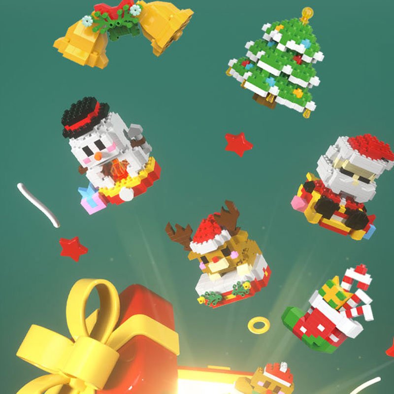 Christmas Building Blocks, Building Blocks Set with Storage Box, Educational Toys, Christmas Toys for Kids_07