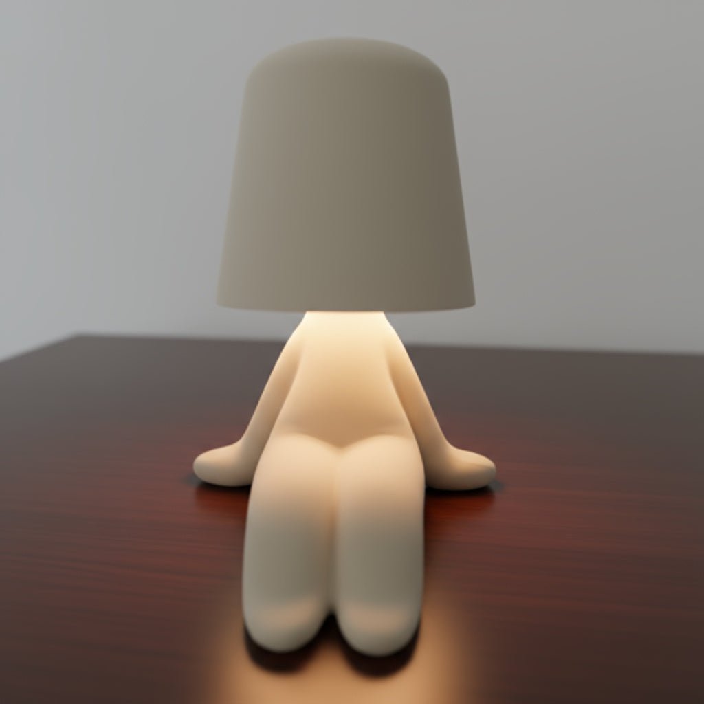 Rechargeable Table Lamp in Human Shape, Bedside Lamp for Nightstand and Desk, Cordless LED Lamp for Living Room_04