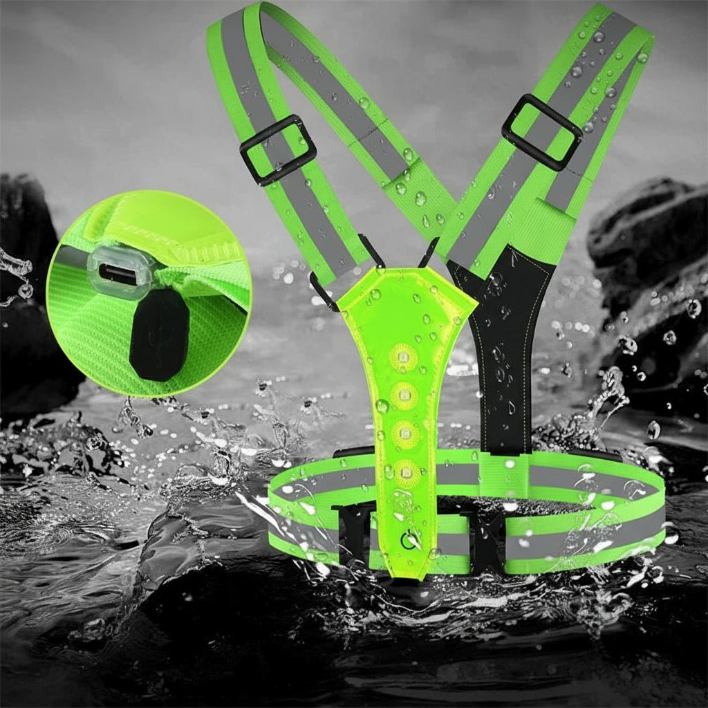 Running Vest with Lights, USB Rechargeable LED Vest for Running and Cycling – image 4