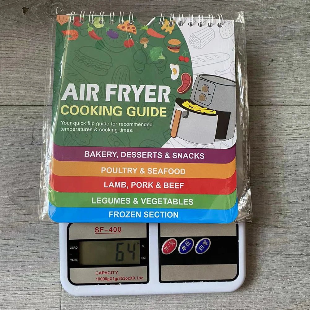 Air Fryer Cheat Sheet Magnet, Cooking Times Chart for 100+ Foods, Waterproof Fridge Magnet and Air Fryer Accessories_05