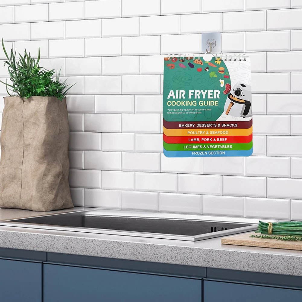 Air Fryer Cheat Sheet Magnet, Cooking Times Chart for 100+ Foods, Waterproof Fridge Magnet and Air Fryer Accessories_07