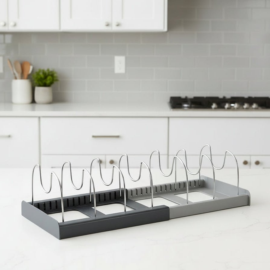 Kitchen Shelf Organiser, Adjustable Metal Kitchen Shelf Rack, Under Sink Storage, Kitchen Cupboard Organiser