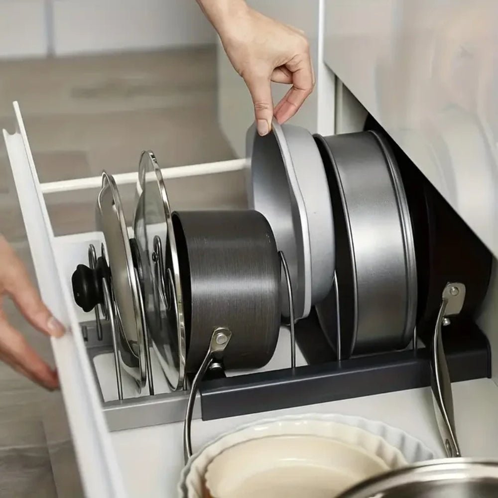 Kitchen Shelf Organiser, Adjustable Metal Kitchen Shelf Rack