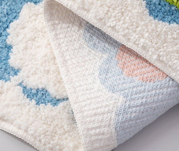 Non Slip Bath Mat, Colourful Floral Rug for Bathroom Decor, Flower Bath Rug, Toilet Mat 40 x 60 or 50 x 80 cm_04