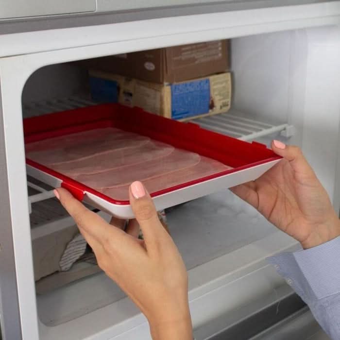 Food Container Lids 22 cm, Microwave Cover with Airtight Vacuum Seal, Reusable Food Cover for Fridge, Kitchen Storage_03