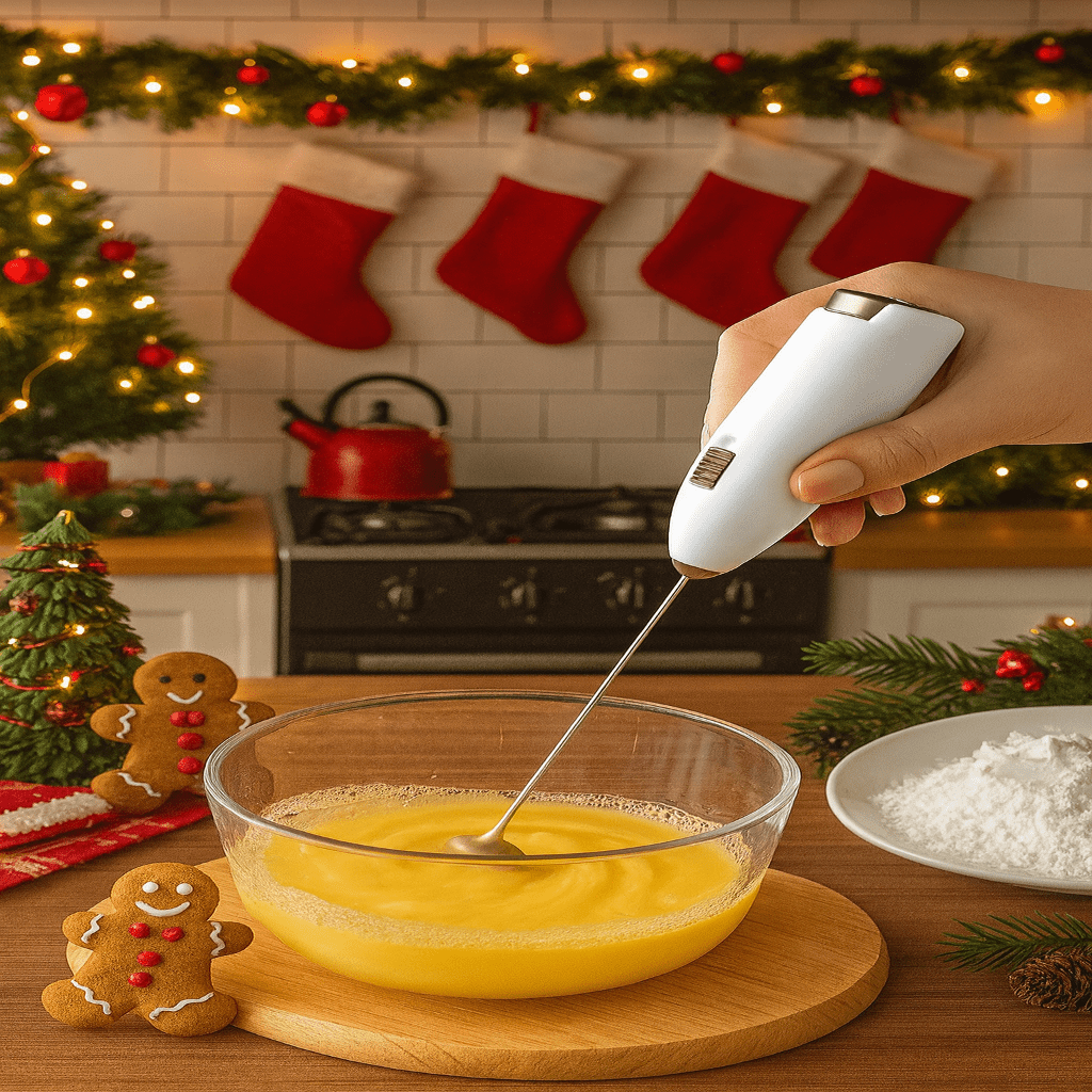 Handheld Milk Frother, Battery Operated Coffee Frother, Mini Electric Whisk for Eggs, Coffee Whisk for Drinks_00