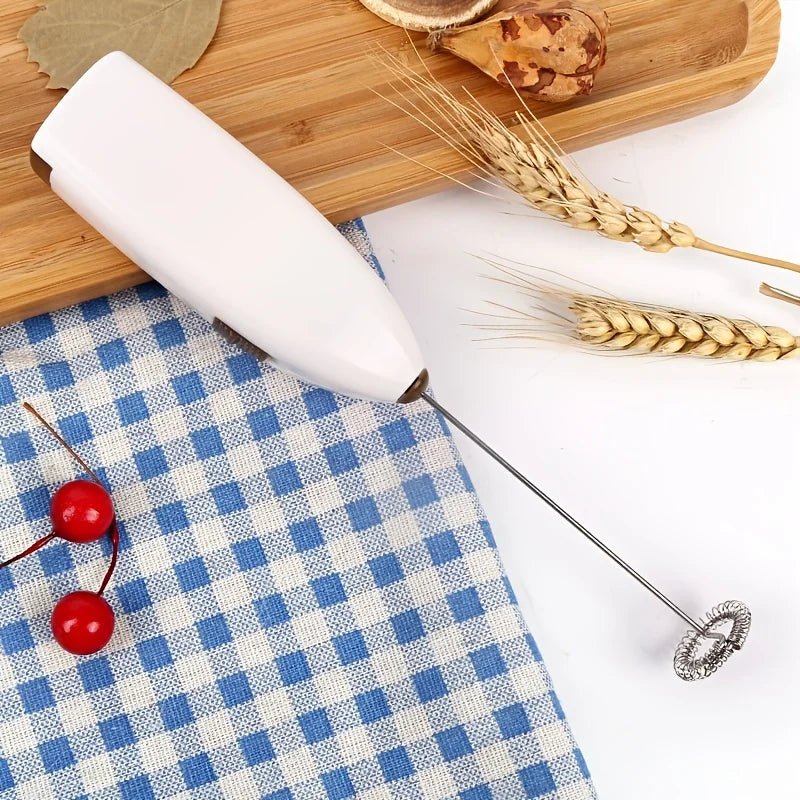 Handheld Milk Frother, Battery Operated Coffee Frother, Mini Electric Whisk for Eggs, Coffee Whisk for Drinks_07