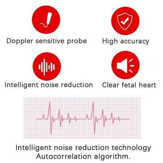 Portable Foetal Heartbeat Monitor with LCD Display and Probe – image 7