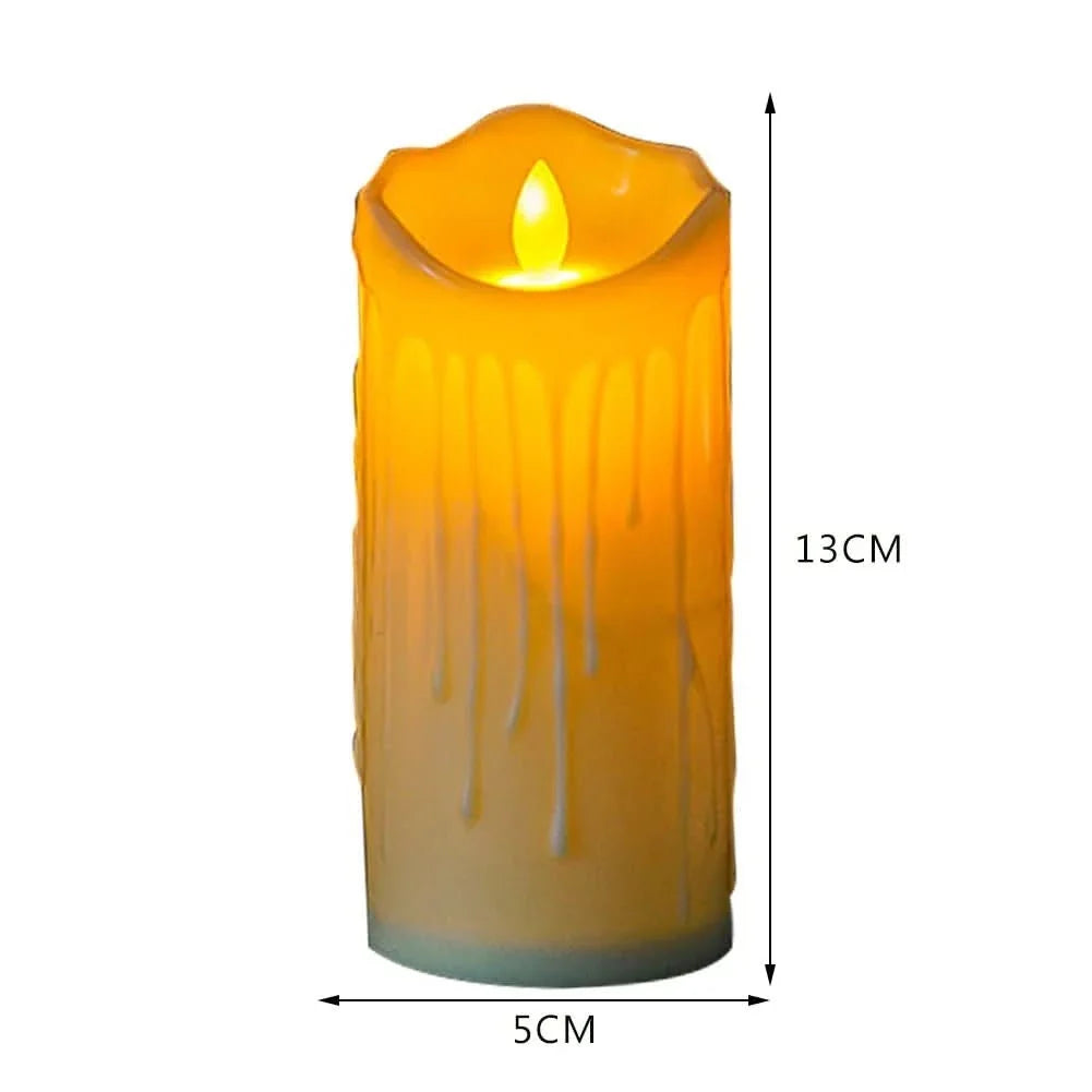 LED Candles, Battery Candles in Ivory White, Flameless Fake Candles for Wedding and Christmas Decoration_10