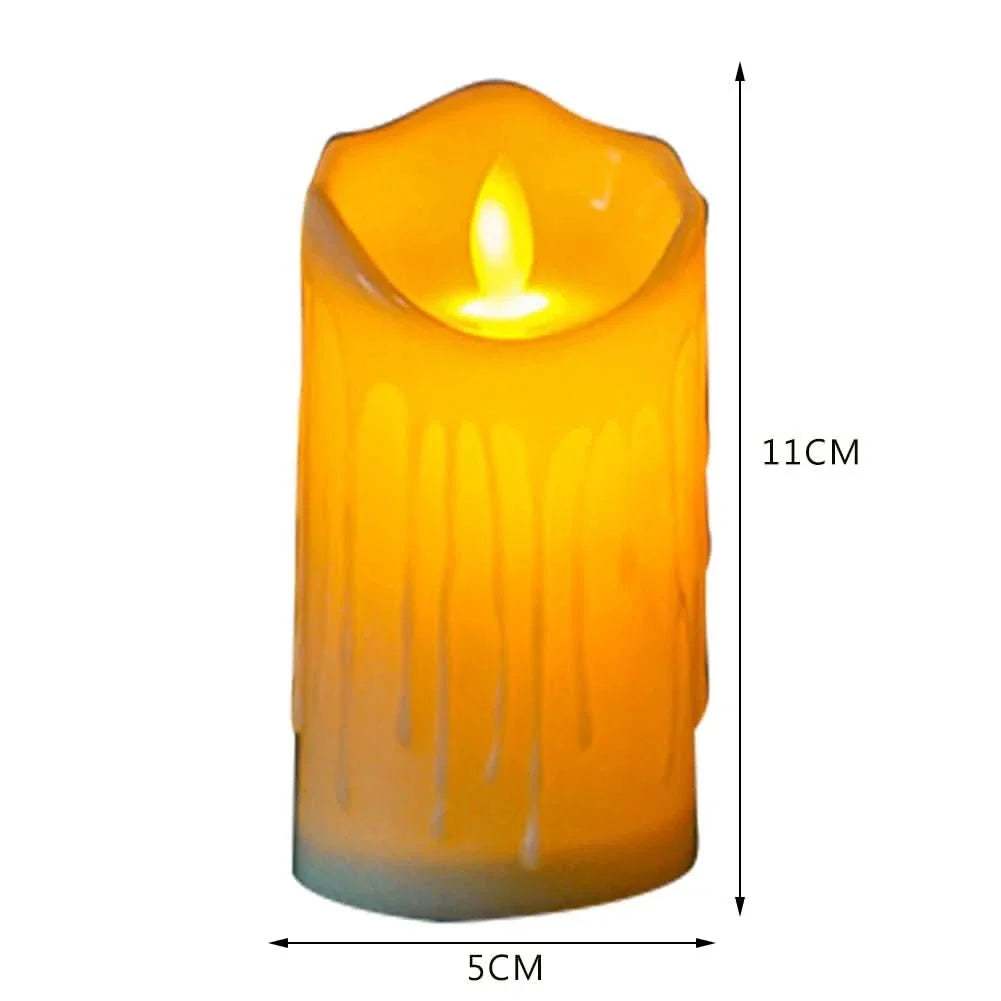 LED Candles, Battery Candles in Ivory White, Flameless Fake Candles for Wedding and Christmas Decoration_07
