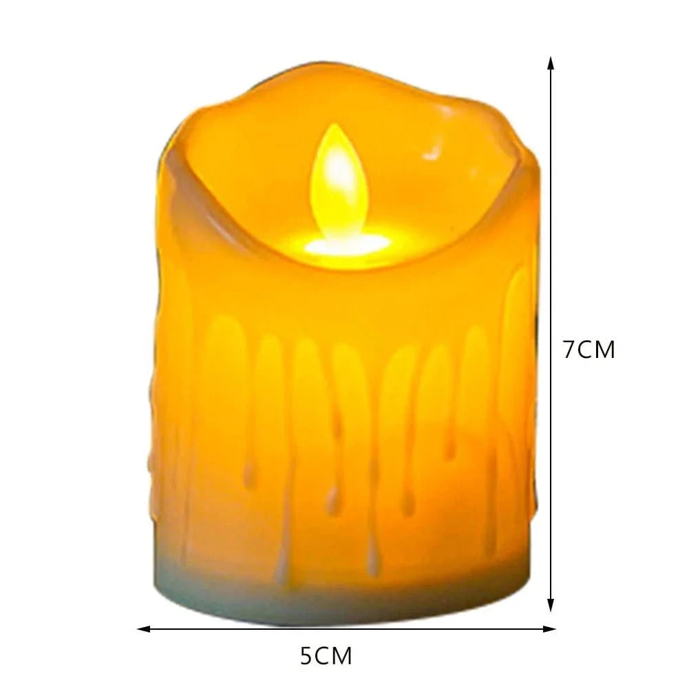 LED Candles, Battery Candles in Ivory White, Flameless Fake Candles for Wedding and Christmas Decoration_08