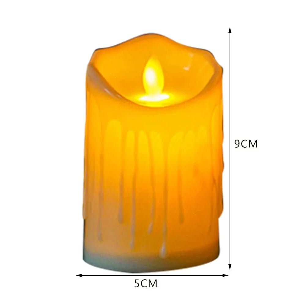 LED Candles, Battery Candles in Ivory White, Flameless Fake Candles for Wedding and Christmas Decoration_09