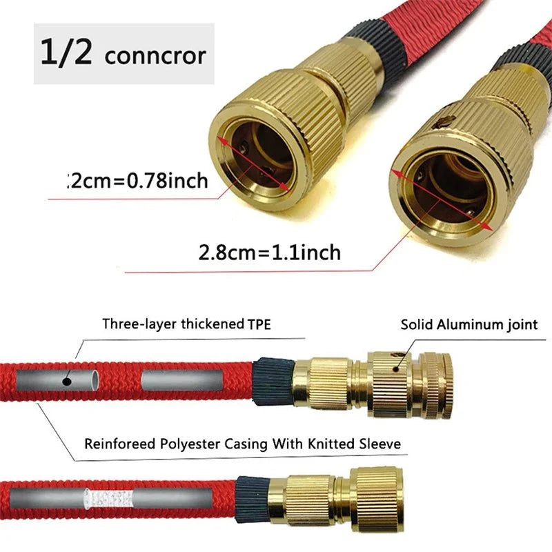 Expandable Hose Pipe, Flexible Hosepipe with Aluminium Connectors – image 5