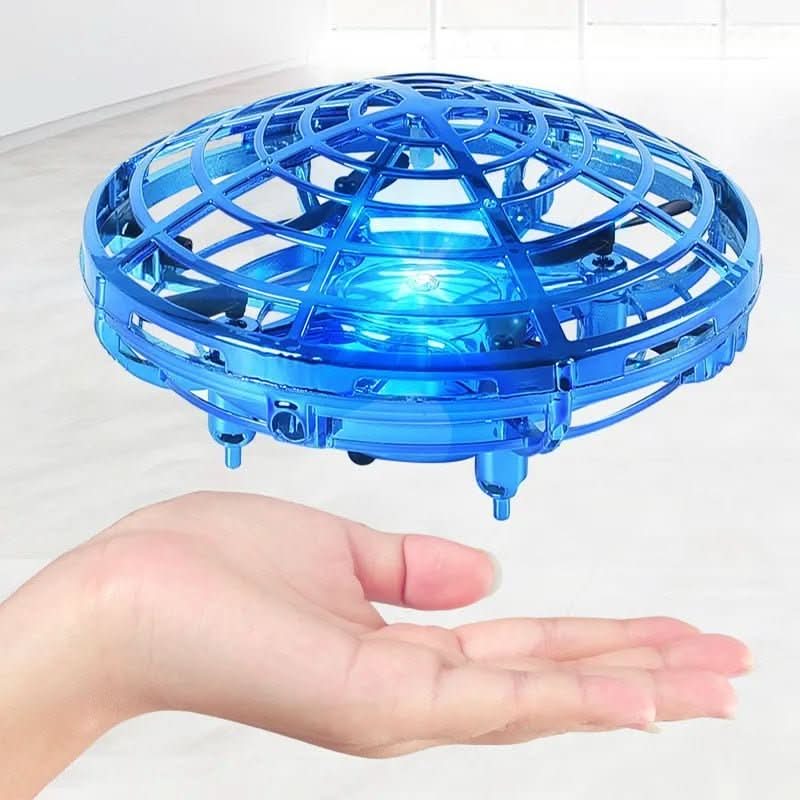 Mini Drone for Kids, Flying Saucer Toy with Hand Control and LED Lights, Flying Ball Toy, Toys for Boys and Girls