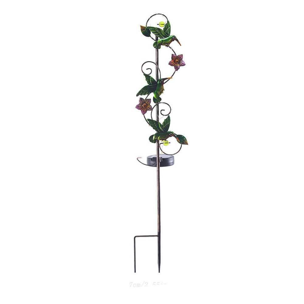 FloraGlow | Charming Vintage Solar Garden Stake Light with Butterfly Design 10