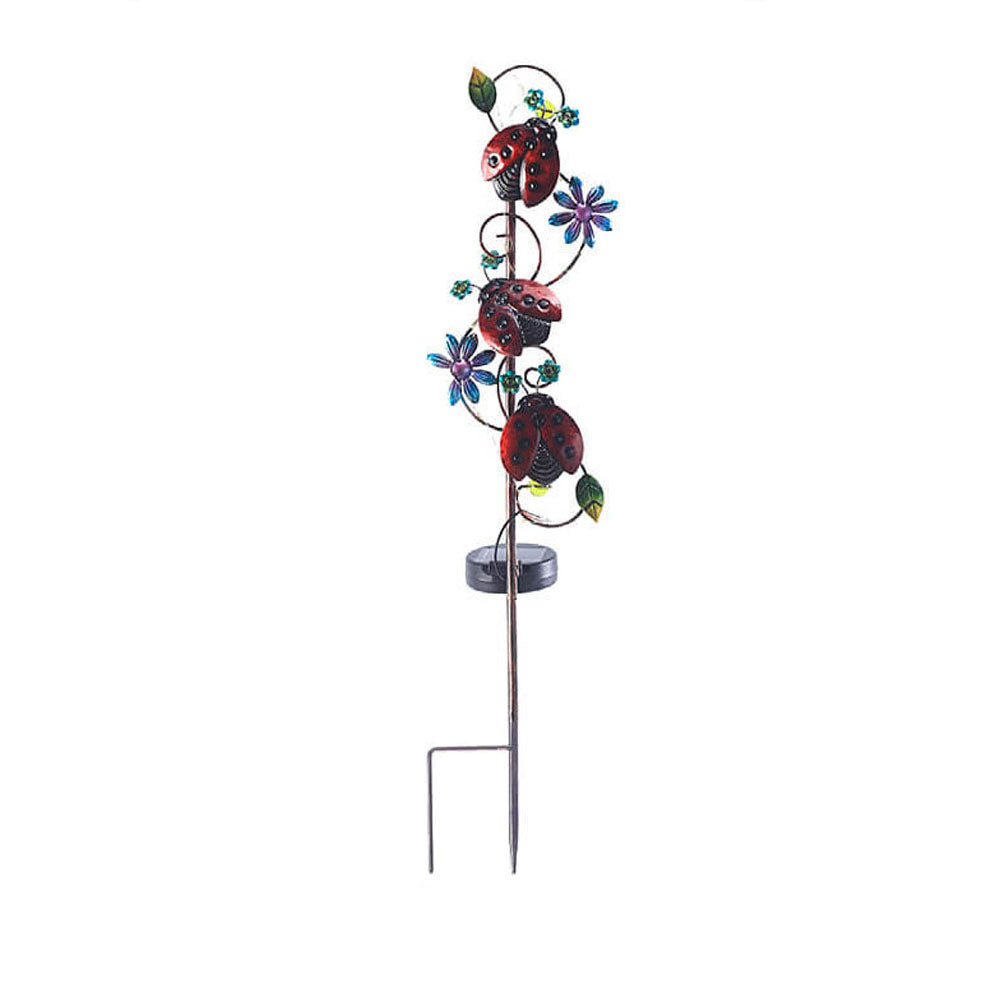 FloraGlow | Charming Vintage Solar Garden Stake Light with Butterfly Design 9