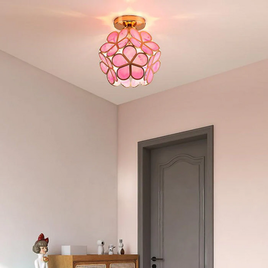 FloraLuxe | Elegant Vintage Floral Iron Ceiling Light Fixture 0