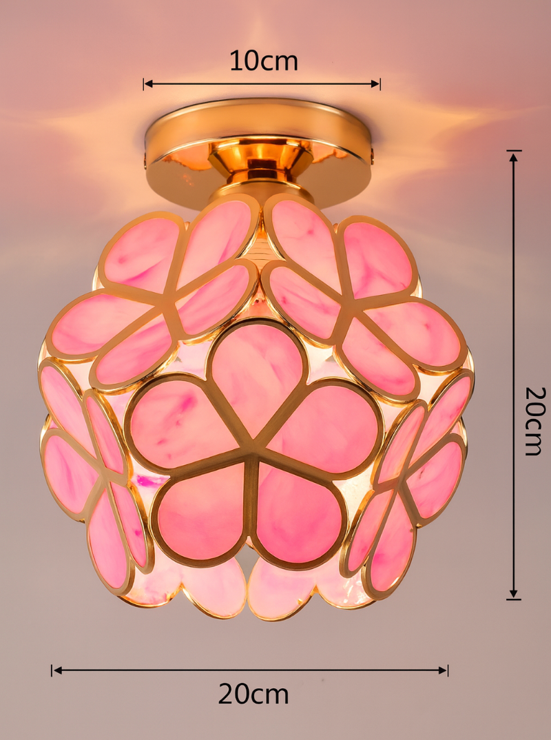 FloraLuxe | Elegant Vintage Floral Iron Ceiling Light Fixture 6