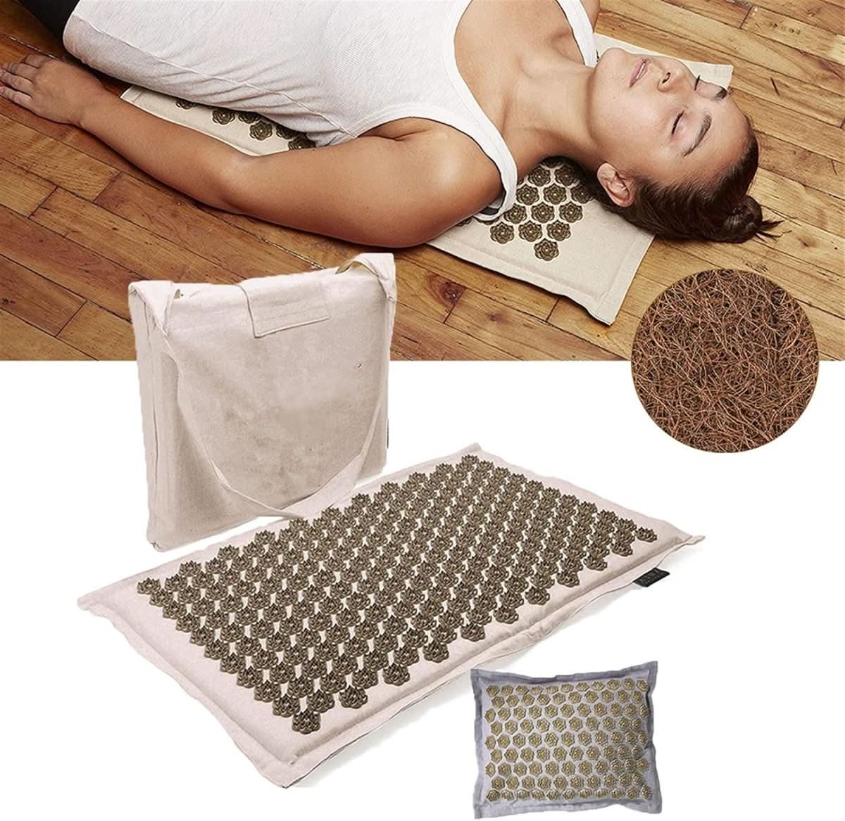 Massage Mat for Natural Pain Relief and Relaxation, Spike Mat in Coconut Fibre with Bag – image 6