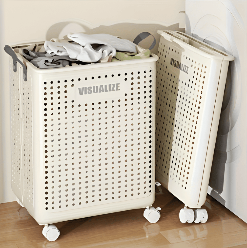 FoldEase | Collapsible Laundry Basket on Wheels with Space-Saving Design | Easy Transport for Effortless Laundry Day 2