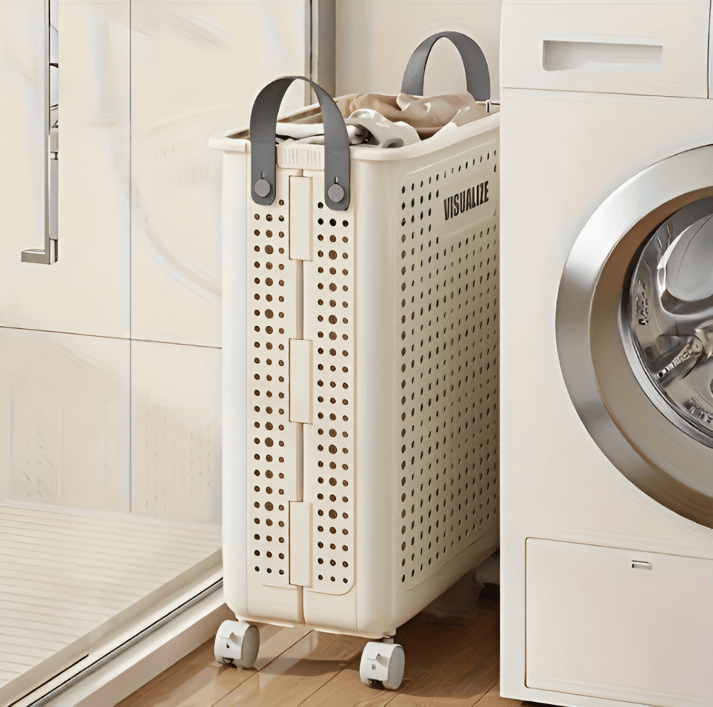 FoldEase | Collapsible Laundry Basket on Wheels with Space-Saving Design | Easy Transport for Effortless Laundry Day 3