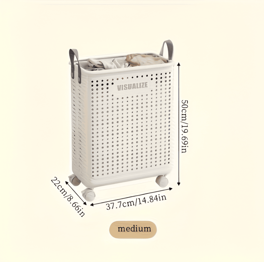 FoldEase | Collapsible Laundry Basket on Wheels with Space-Saving Design | Easy Transport for Effortless Laundry Day 7