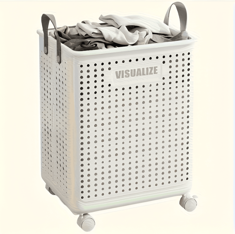 FoldEase | Collapsible Laundry Basket on Wheels with Space-Saving Design | Easy Transport for Effortless Laundry Day 9