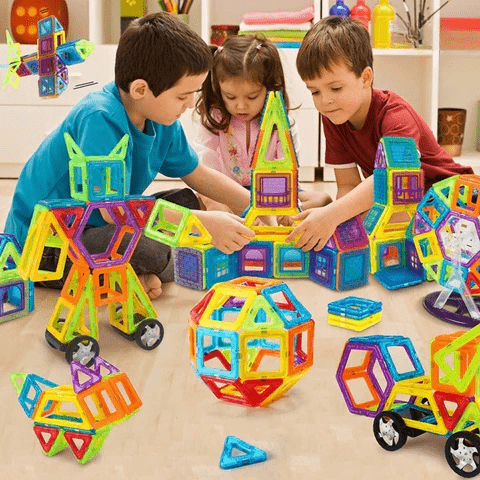 Magnetic Blocks, Magnetic Building Blocks with 148 to 200 Pieces, Magnetic Toys for 4 Year Olds, Construction Toys