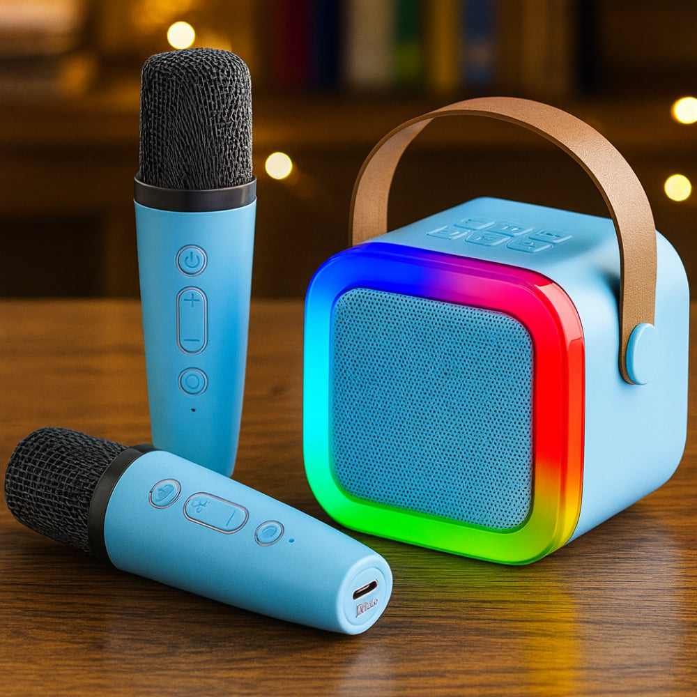Fun Sing | Kids Mini Karaoke Machine with Bluetooth & LED Lights | Portable Entertainment for Parties 2