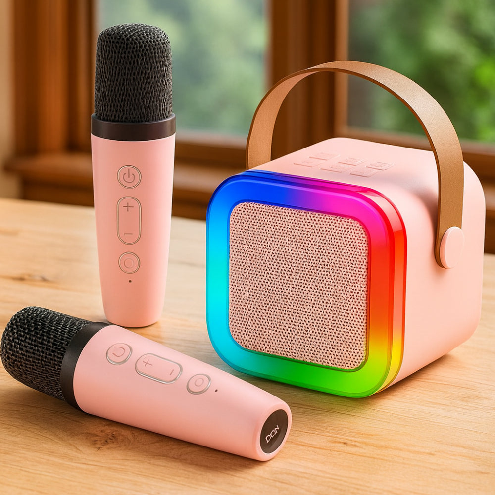 Fun Sing | Kids Mini Karaoke Machine with Bluetooth & LED Lights | Portable Entertainment for Parties 4