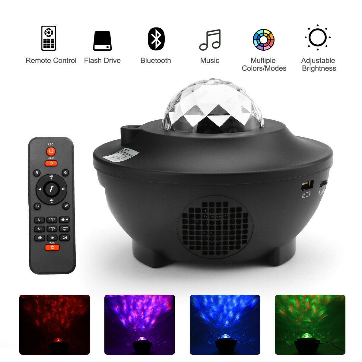 Nebula Projector, Galaxy Projector with Bluetooth Speaker and Remote Control, Star Projector, Ambient Lighting_07