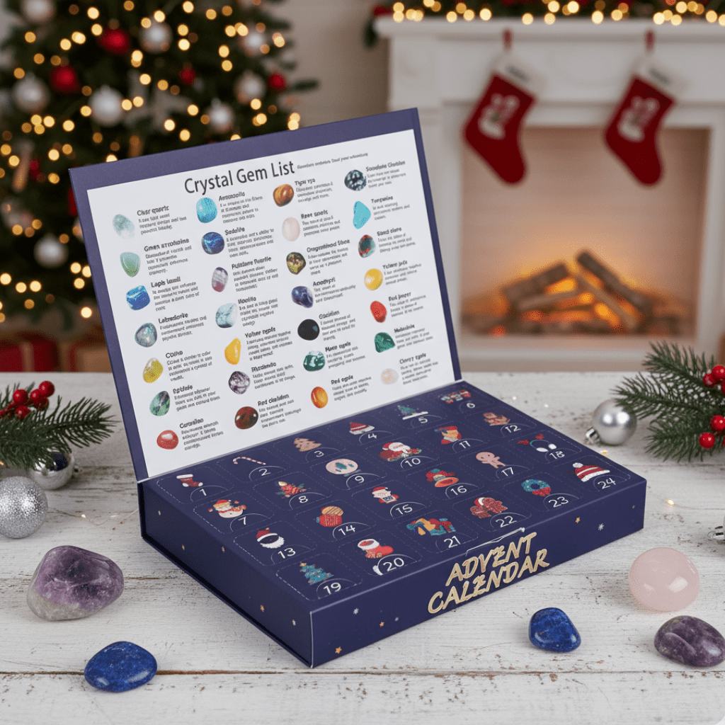 Kids Advent Calendar with 24 Gemstone Dig Blocks, Christmas Countdown, Stem Toys and Stocking Filler_00