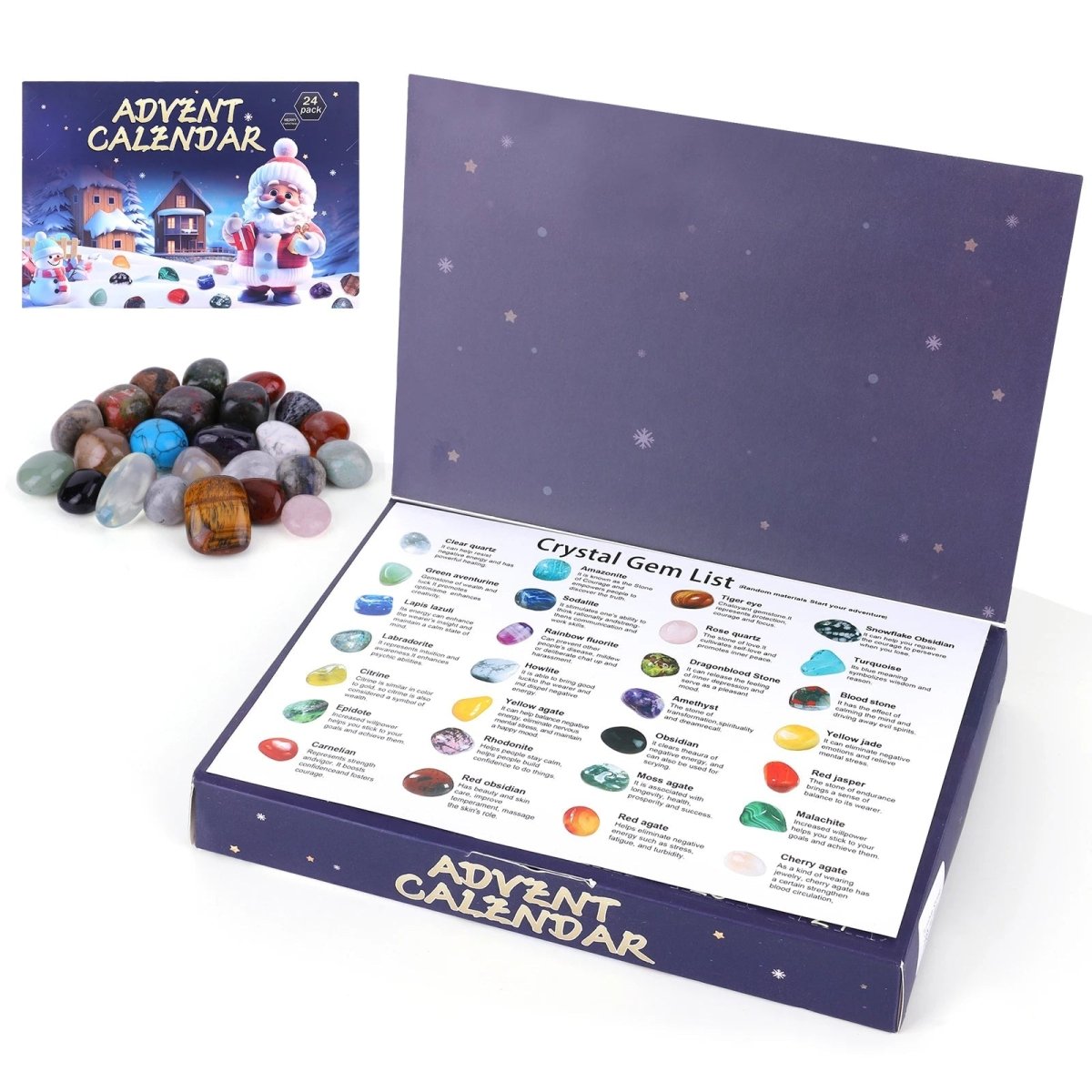 Kids Advent Calendar with 24 Gemstone Dig Blocks, Christmas Countdown, Stem Toys and Stocking Filler_02