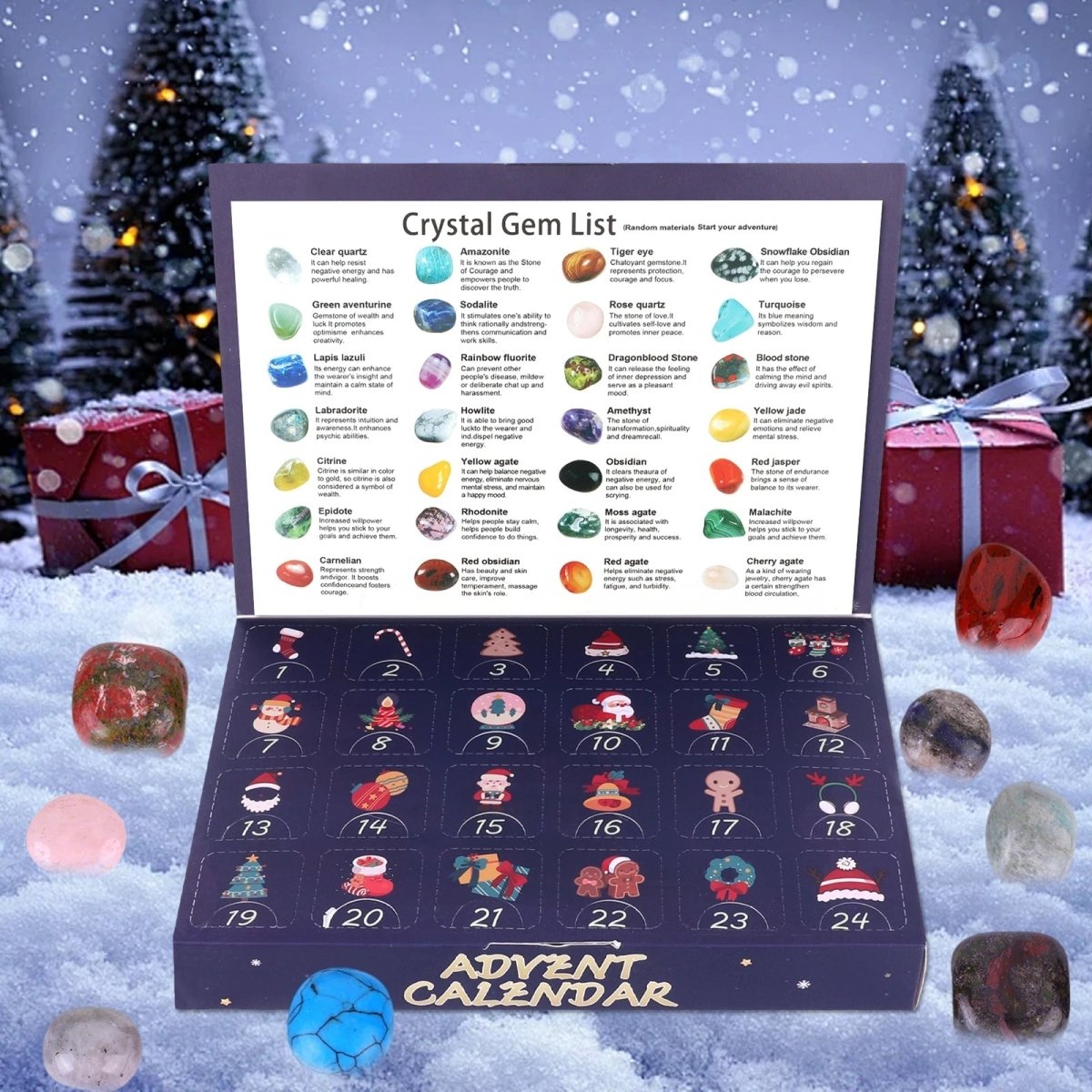 Kids Advent Calendar with 24 Gemstone Dig Blocks, Christmas Countdown, Stem Toys and Stocking Filler_03